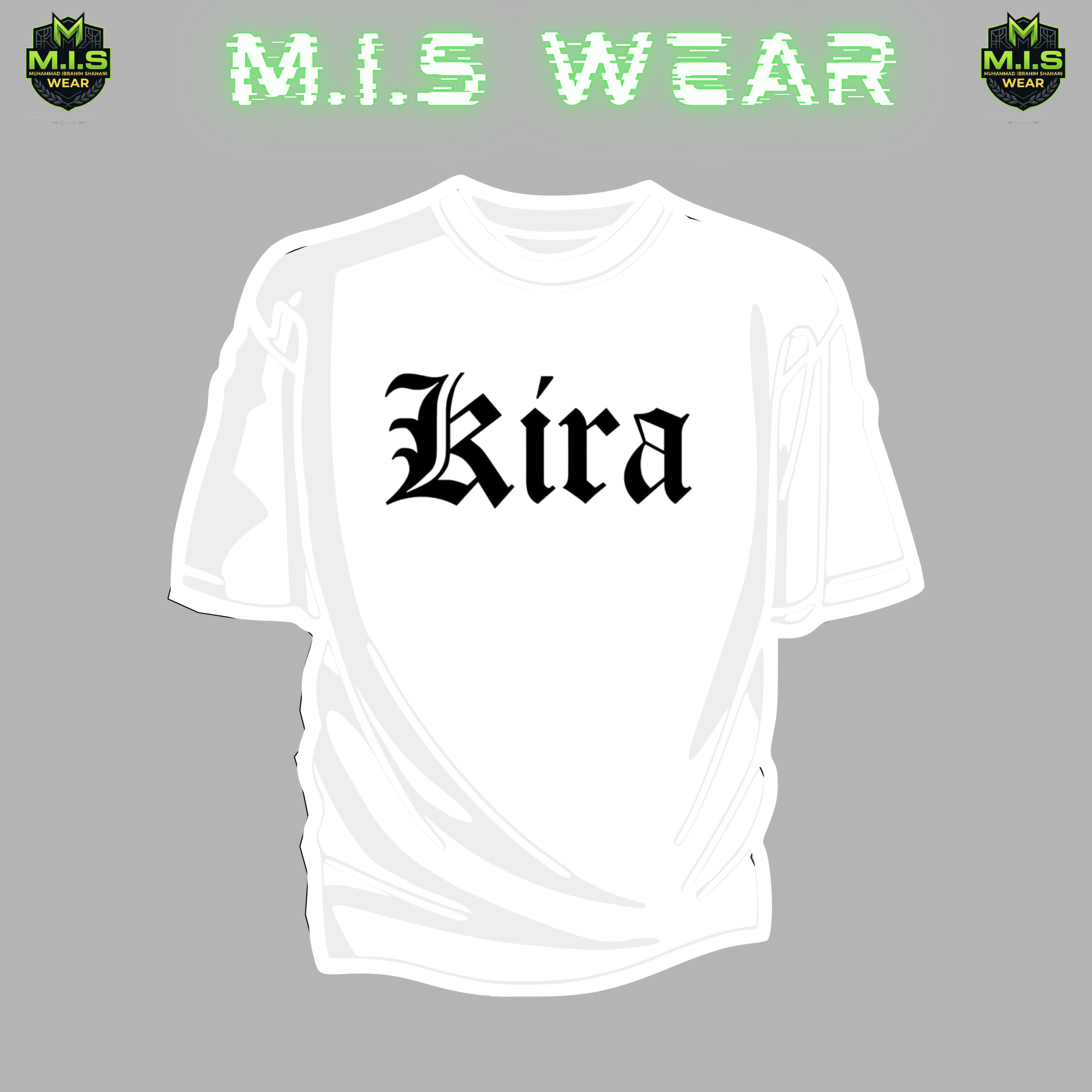Kira "Death Note" Minimalist Gothic Oversized Tee – Cloud White