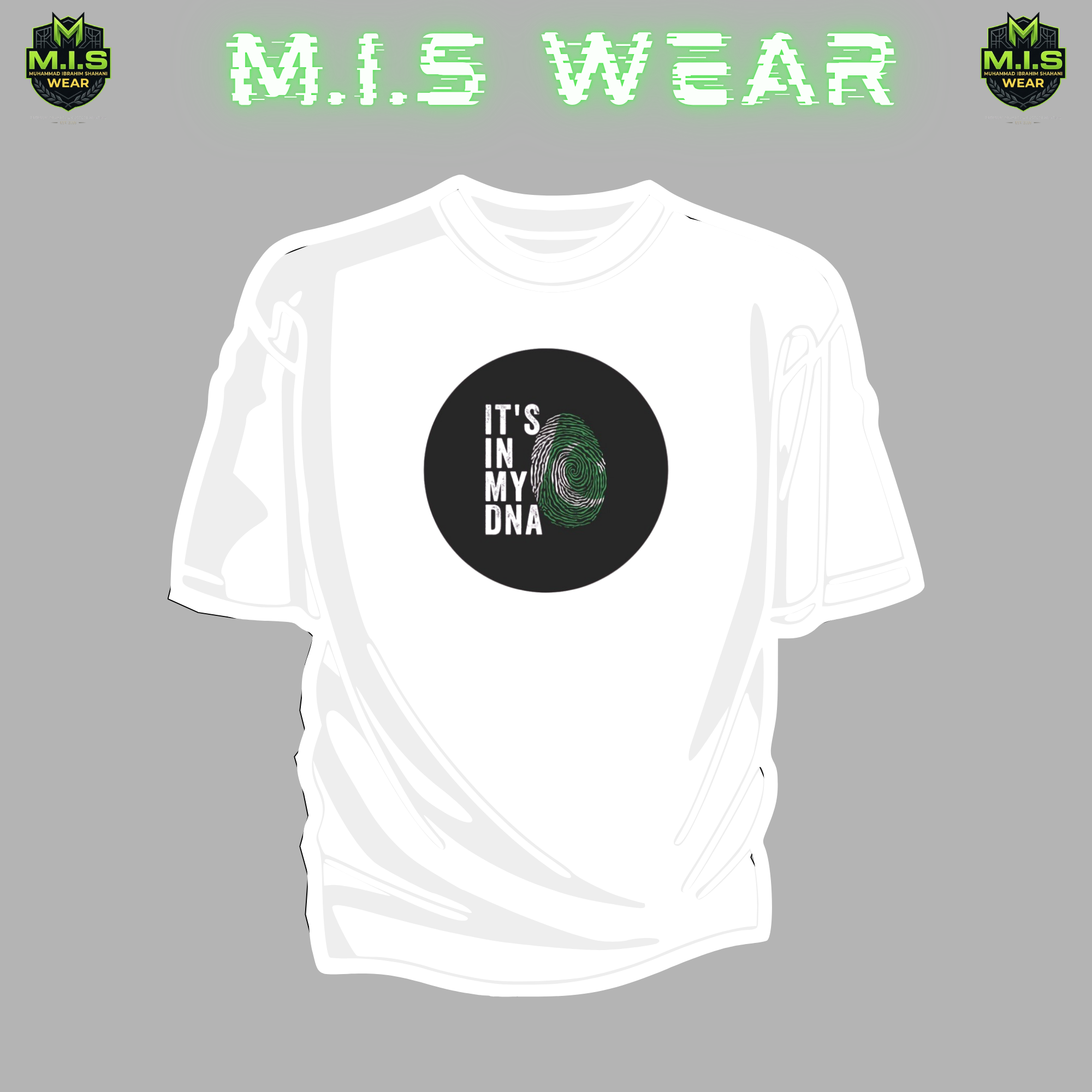 Men's 14 August Special Oversized T-Shirt – 'It's In My DNA' Pakistan Edition (White)