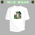 Kids 14 August Special Oversized T-Shirt – Azadi Cute Character Edition (White)