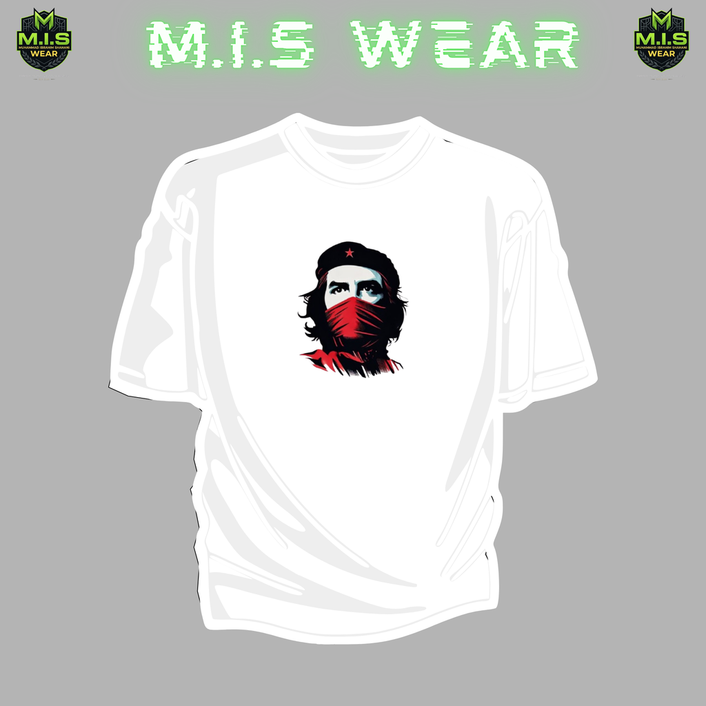 Revolutionary Masked Portrait Oversized Streetwear T-Shirt