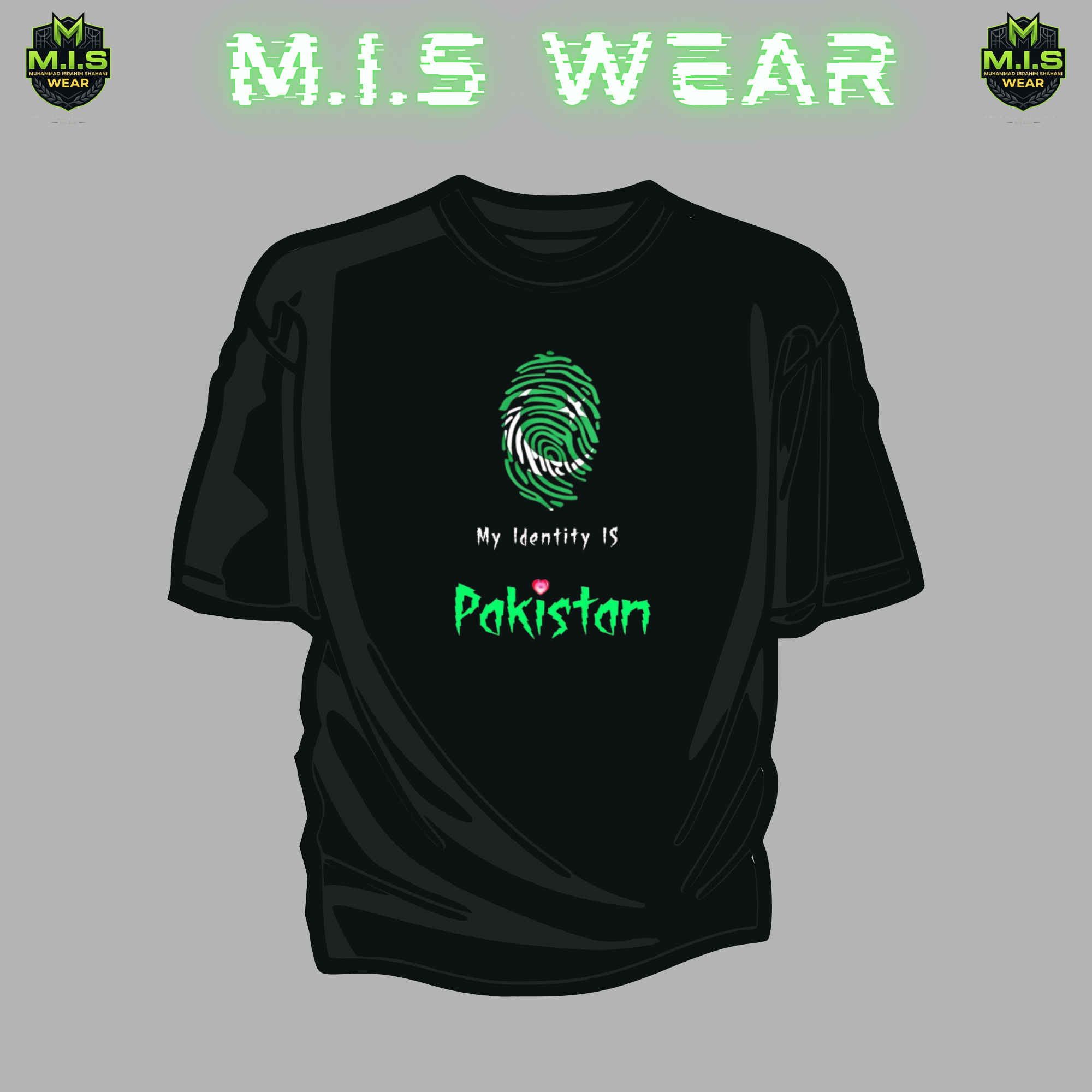 My Identity Is Pakistan Fingerprint Graphic Tee – Independence Edition