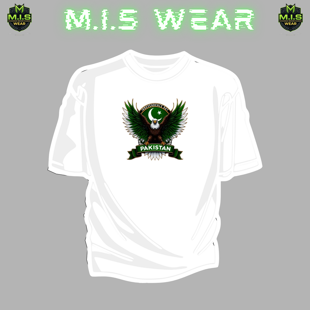Pakistan Independence Day Special Eagle Graphic Tee – Premium Edition