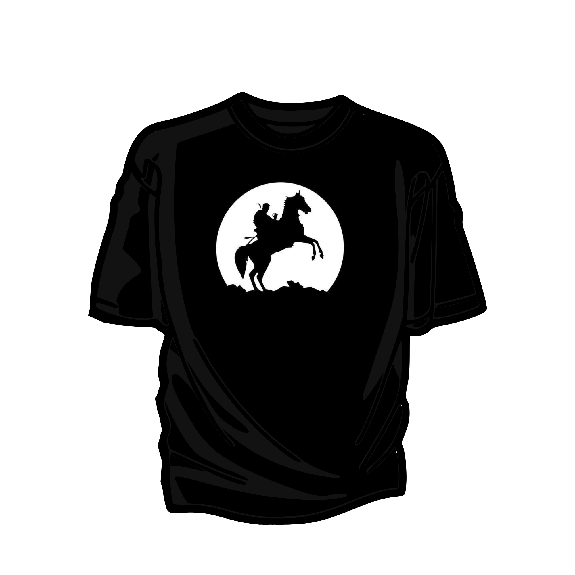 Zuljanah Warrior Silhouette Premium Full-Moon Streetwear T-Shirt
