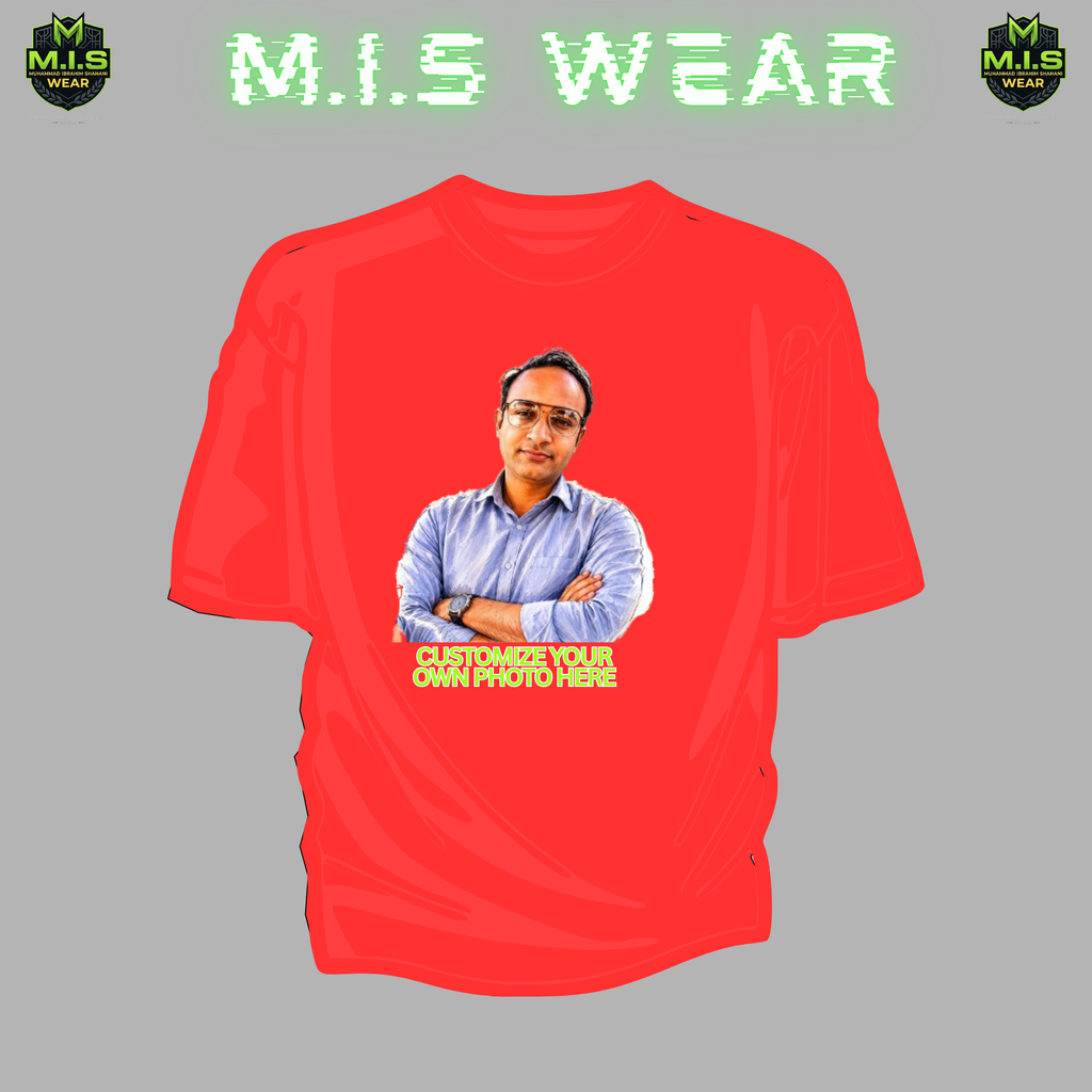 Custom Photo Printed Streetwear Tee – Personalized Premium Graphic Shirt